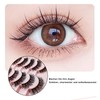 False Eyelash Extensions Lashes Set Cat Eye Curly Lashes 6D