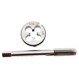 5/16x28 Tap Die Set Right Hand 5/16-28 Tap and Die Cutting Machine 5/16-28 Thread Tap and Round Die RH Screw Tap Hand Tool