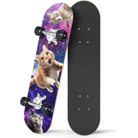 24 inch Rude Boyz Mini Cruiser Skateboard - Aluminium Trucks - Kids Skateboard Ages 5-8 Beginner - Skateboards for Kids