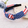 Guqqeuc American Flag Headband Knotted Patriotic Headbands for Women Girls