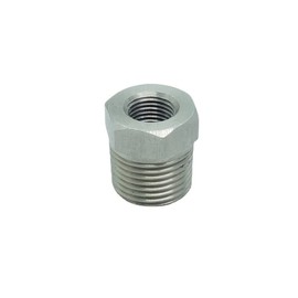 CDQBWKJGFJ 1 Piece Stainless 304 Hex Bushing Reducer Reducing Pipe Adapter Fitting 3/8 NPT MIP Male x 1/8 NPT FIP Female Pipe 3000 Psi