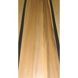Gum Red Figured Wood Veneer 5" x 18" raw no Backing 1/42" Thickness AA Grade