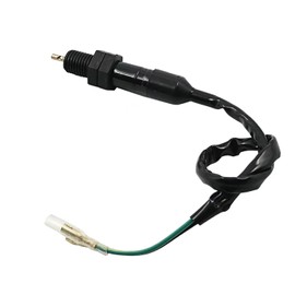 CQSPMOTO - Interruptor universal de luz de freno trasero para motocicleta, interruptor de luz de parada de 2 cables compatible con Honda, Kawasaki, Suzuki, Yamaha y más
