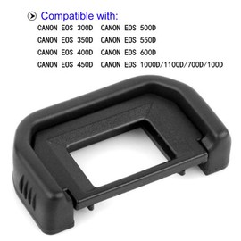 Fotover Eyecup Eyepiece Viewfinder for Canon EOS 77D 800D 760D 750D 700D 650D 600D 550D 500D 450D 400D 300D 200D 100D 1100D 1200D 1300D Cameras Replaces Canon EF Eyecup with Hot Shoe Cover(3 Pcs)