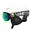Phantom Helmet with Audio and Snow Supra Goggle (White, Medium)