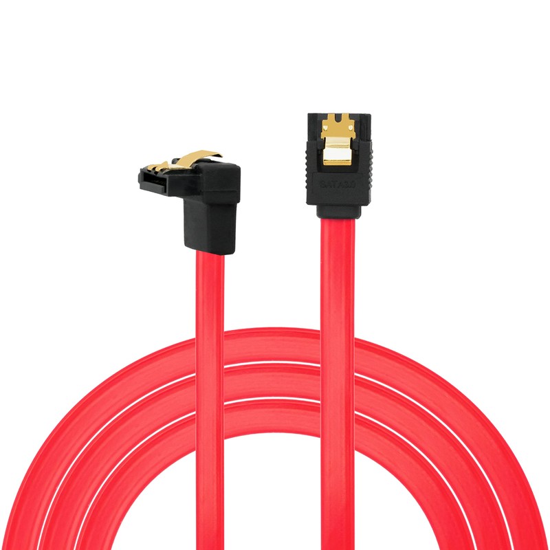 BIGtec SATA Cable 1m rot gerade/unten