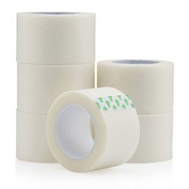 Paper Medical Tape for First Aid Emergency Wound Dressing 1" x 10 Yards [Pack of 6 Rolls] Lightweight Breathable Microporous Self Adhesive Latex Free Hypoallergenic Bandage Adhesion
