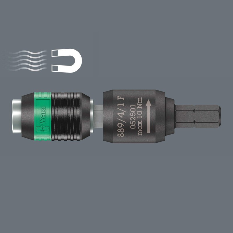 WERA 05052501001 889/4/1 F Rapidaptor Free-Running bit Holder for Torque