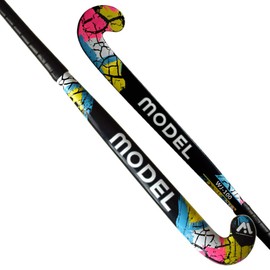 MODEL Junior Hockey Stick Wooden Glass Fiber Reinforced 33"