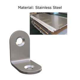 Corner Brace, L Bracket, Corner Bracket,Stainless Steel Brackets,Small Angle Brackets, Metal Iron Braces Brackets for Wood (Silver_1x1x0.6inch_50pcs)