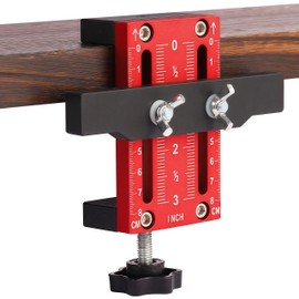 Temaowz Cabinet Door Installation Positioner Jig Aluminum Alloy Cabinet Hardware Adjustable Cabinet Door Mounting Jig Quick Edge Positioner Installing Frameless or Face Frame