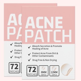 Pimple Patches for Face,144pcs Hydrocolloid Acne Patches, Absorbing Cover Invisible Blemish Spot Patches, Spot Treatment Stickers Effectively Calm & Relieves Acne Facial Skin Care