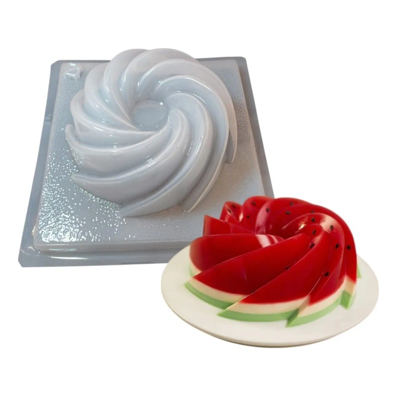 Kit 3 Moldes Gelatina De Diseño Rehilete, Panal Y Acordeón