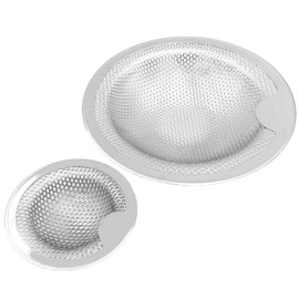 Dilif Drain Basket, Garbage Catcher, Washbasin Outlet, Garbage Catcher, For Bath, Basin Drain, Set of 2, Punching Trash Strainer, Stainless Steel, Hair Catcher, Drain Diameter: 3.1 - 3.9 inches (80