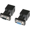 DTECH 2 Pack RS232 RJ45 Converter Serial Adapter DB9 D-Sub