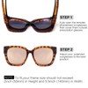 Face Shadow Polarized Sunglasses Over Glasses for Women Men, Fit