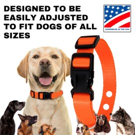 E Collar Replacement Strap - Shock Collar Replacement Collar, Extreme Dog Fence Collar Replacement, Compatible with Pet Safe & Invisible Fence & Fits Most PetSafe Collars (Blue)