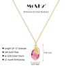 Me&Hz 14K Gold Filled October Birthstone Necklace Initial C Small