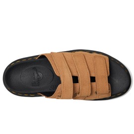 Dr. Martens Women's Everyday Wear Slide Sandal, Tan Eh Suede, 8