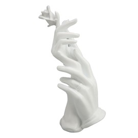 Hand Display Stand White Resin Smoothing Elegant Multifunction Jewelry Display Holder for Home Decor Photograph Props