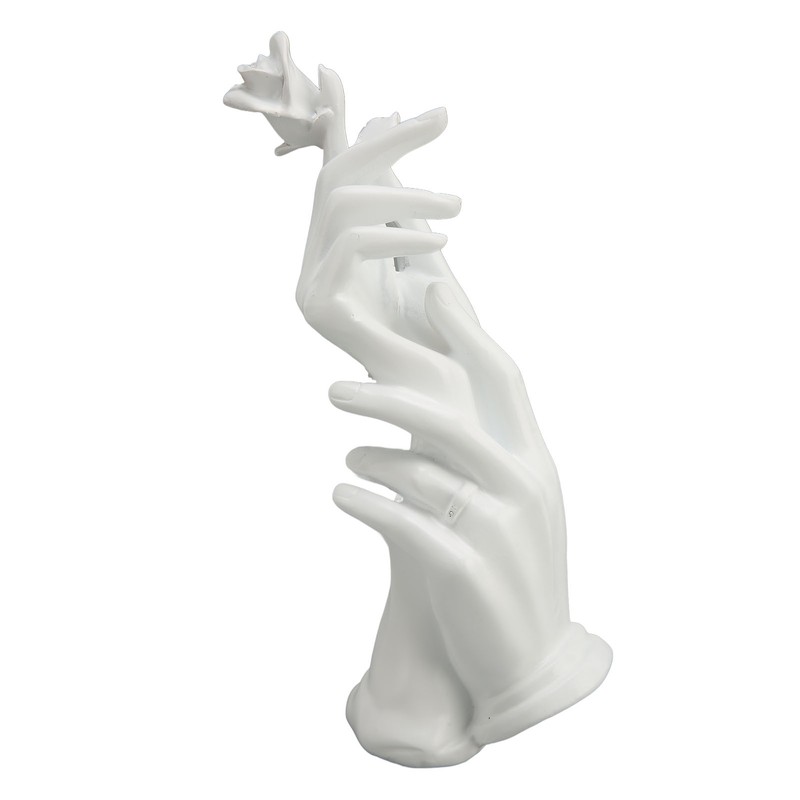 Hand Display Stand White Resin Smoothing Elegant Multifunction Jewelry Display