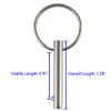 4 Pack Small Quick Release Pin, Diameter 3/16", Usable Length