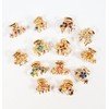 HAND ® HCGS03 Elegant Beautiful Shiny Gold Tone Small Metal