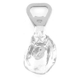 Basic Spirit Oyster Shell Pewter Bottle Cap Opener Coastal Shellfish Ocean Pearls