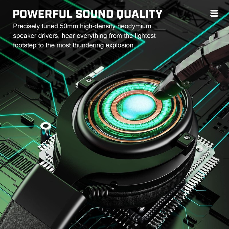 EKSA Super Light E900 DL Over Ear Headphone - Black