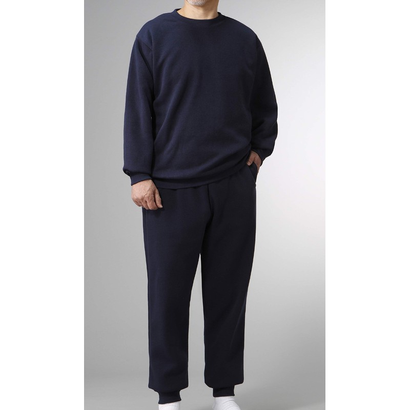 Little Island Men's Fleece Lined Sweatshirt and Pants, Room Wear,