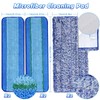 6 Pack Microfiber Cleaning Pads for Mop Hardwood Floor Cleaner