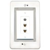 RiteAV in-Wall Cable Management Kit Recessed Outlet 2 CAT6 Coax