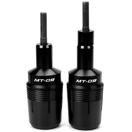 ZYAKOMO Compatible with 2025 MT09 2024 MT 09 2023 MT09 SP 2022 2021 MT-09 TRACER 9 GT FZ09 CNC Motorcycle Frame Sliders Crash Protector Pad Falling Protection (Black)
