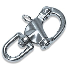 Snap Shackle 124mm Quick Release Shackle sus316 Stainless Steel Hardware Perfect for 16mm Rope Ship Boat Sailboat Mooring Marine Supplies