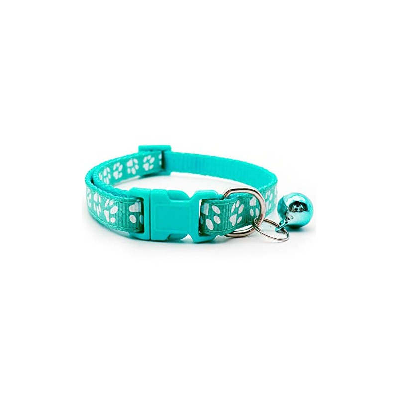 Pet Collar Adjustable Dog Cat Neck Bell Puppy Kitten Paw