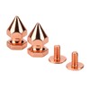 100 Sets Spiked Cone Spike Stud Rose Gold High Hardness