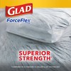 Glad Trash Bags, ForceFlex Tall Garbage Bags, 13 Gallon Grey