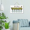 Modern Room Decor Wood Plaque Sunflower It's Okay to Make