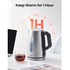 COMFEE' Stainless Steel Electric Kettle, Temperature Control with 6 Presets,