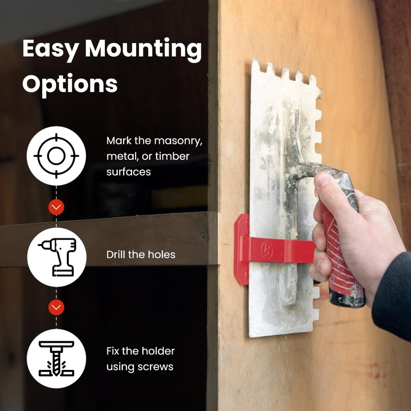 Trowel Holder ABS for Plasterers & Tilers 2-Pack – TradeTidy