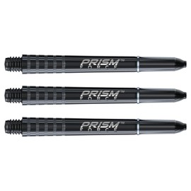 Winmau Prism Force Solid Black Medium Polycarbonate Dart Stems - 1 Set per Pack (3 shafts in Total)