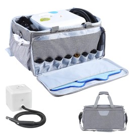 TEFGTER Steam Cleaner Storage Bag Compatible with Dupray Neat Steam Cleaner,Carrying Case with Pockets, Portable Steam Cleaner Organizer Bag with Large Space(Case Only) (Gray)