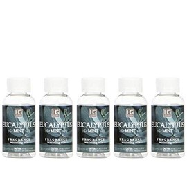 Hosley Aromatherapy Premium Eucalyptus Mint Highly Scented Warming Oils Set of 5 Pieces 55 Milliliters 1.86 Fluid Ounces Made in The USA Ideal Gift for Weddings or Spa orReiki Meditation W1