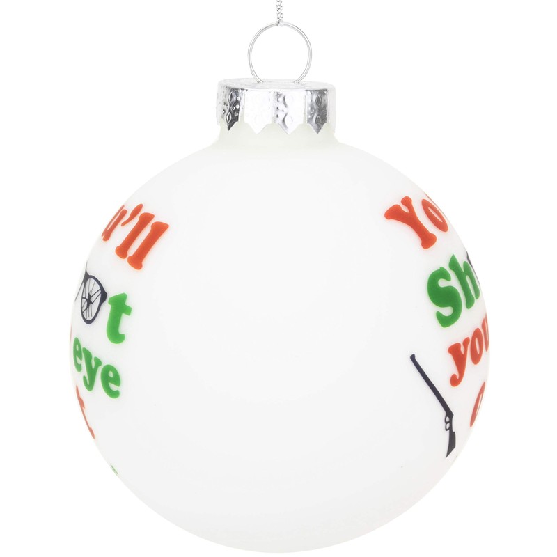 Tree Buddees Adorno navideño de cristal con texto en inglés