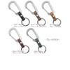 Highstyle Keychain, Tochigi Leather & Lightweight Aluminum Carabiner, Base Grade