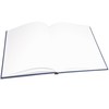 BookFactory Large Blue Blank Book/Blank Notebook - 96 Pages Blank