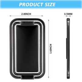 2 Pack Cell Phone Ring Stand Holder, IOUALEY Finger Kickstand 360° Rotation Adjustable Portable Metal Finger Grip Ring Kickstand Fits Most Smartphone Tablets Desk Office Car Mount, Silver/Black