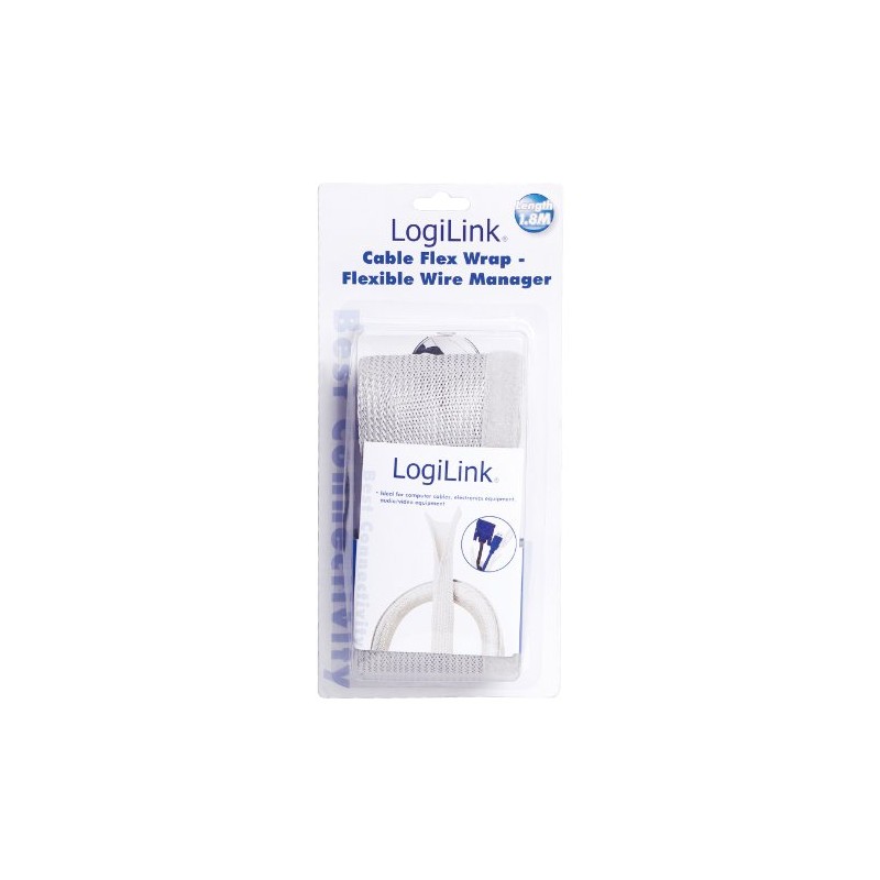 Logilink 1.8m Cable FlexWrap - Grey