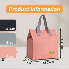 12‑Pack Insulated Lunch Bags Bulk – Reusable Leakproof Tote with Aluminum Foil Lining, 3‑Color Variety, Large Cooler Bag for Women & Men – Office, Work, School, Beach & Travel