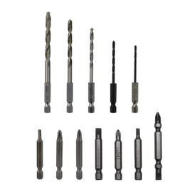 12pcs Drills Bit Suitable for 1/2" Cordless Impact Wrench